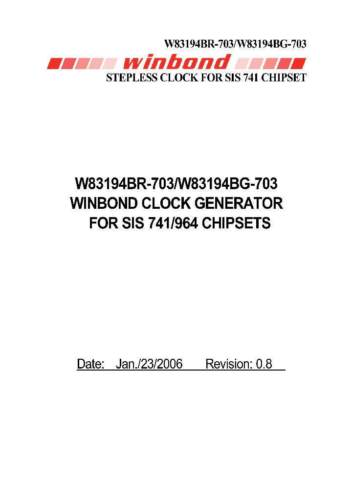 W83194BR-703_4133307.PDF Datasheet