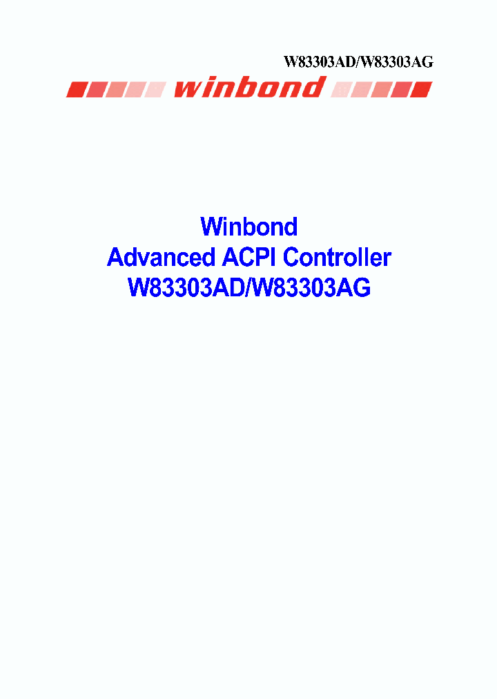 W83303AD_4112405.PDF Datasheet