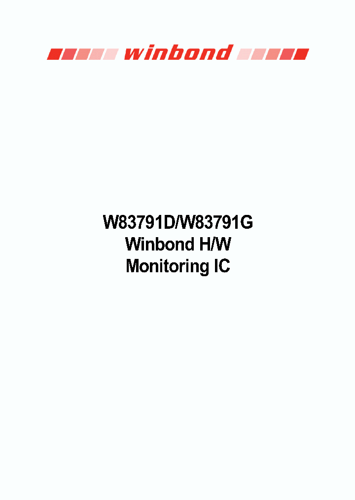 W83791G_4110151.PDF Datasheet