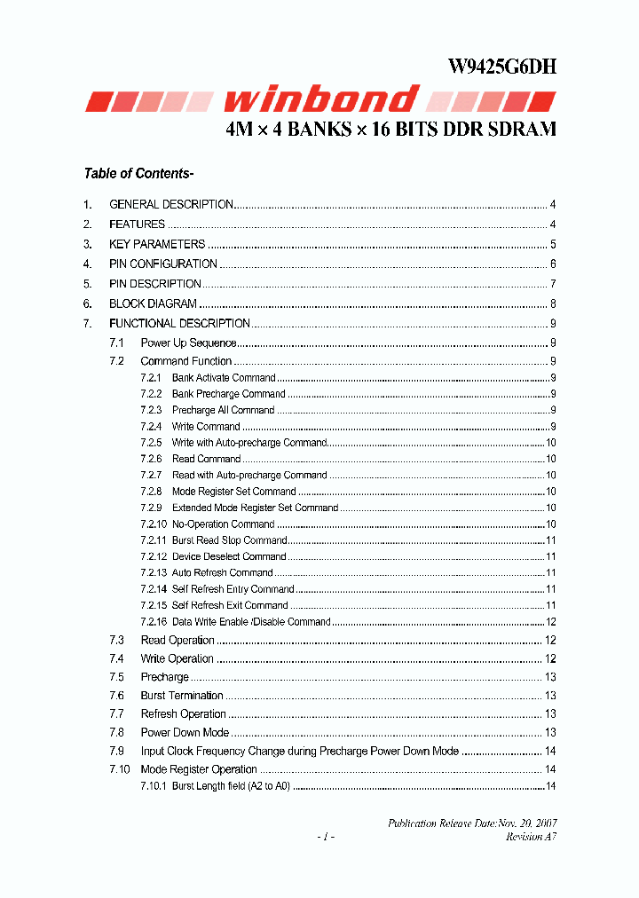W9425G6DH_4125447.PDF Datasheet