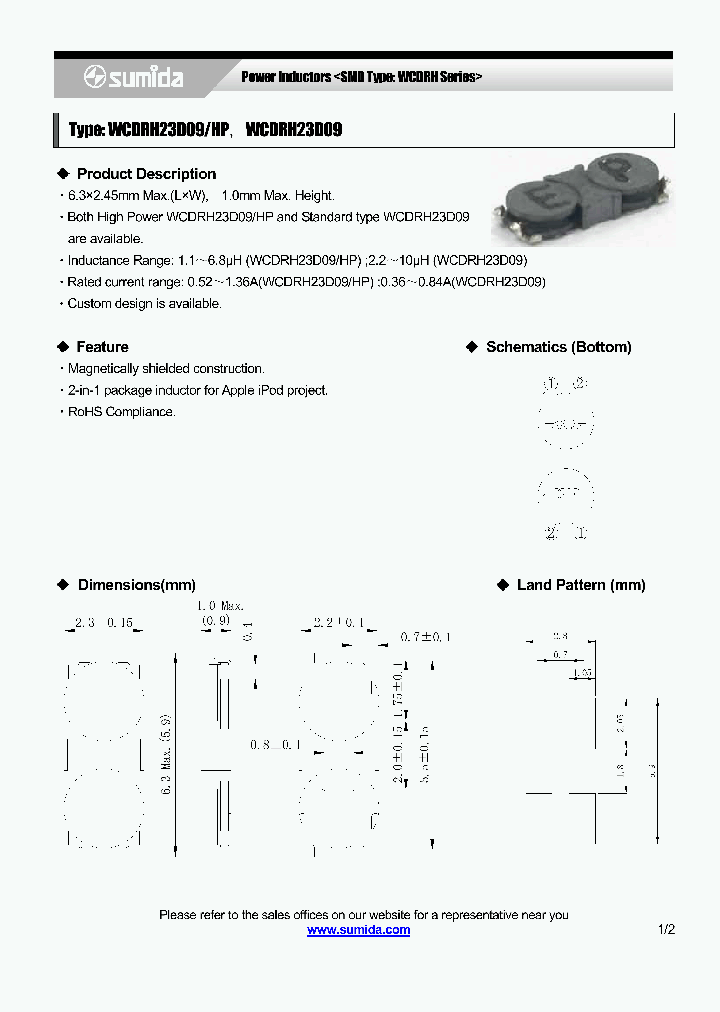 WCDRH23D09HPNP-1R1N_4136896.PDF Datasheet