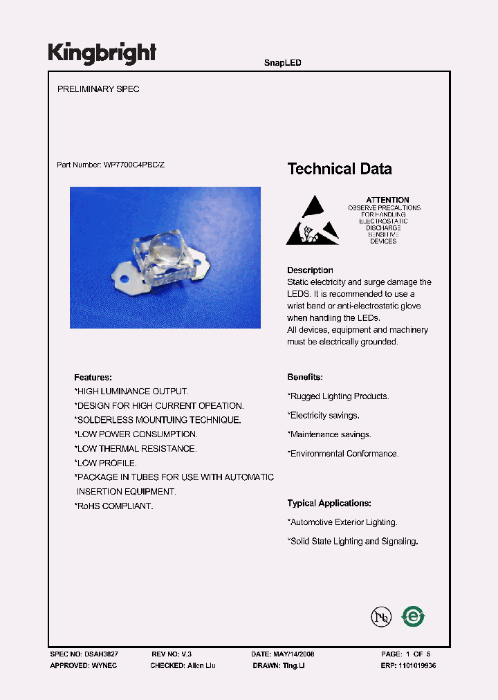 WP7700C4PBC-Z_4160005.PDF Datasheet