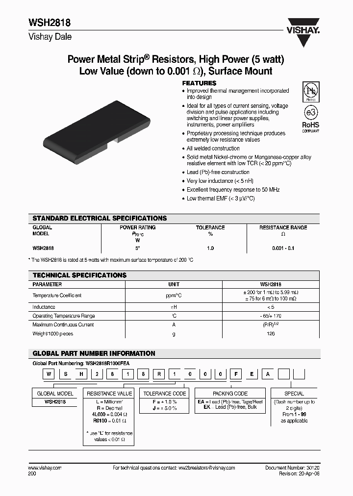 WSH2818RFEA_4130691.PDF Datasheet