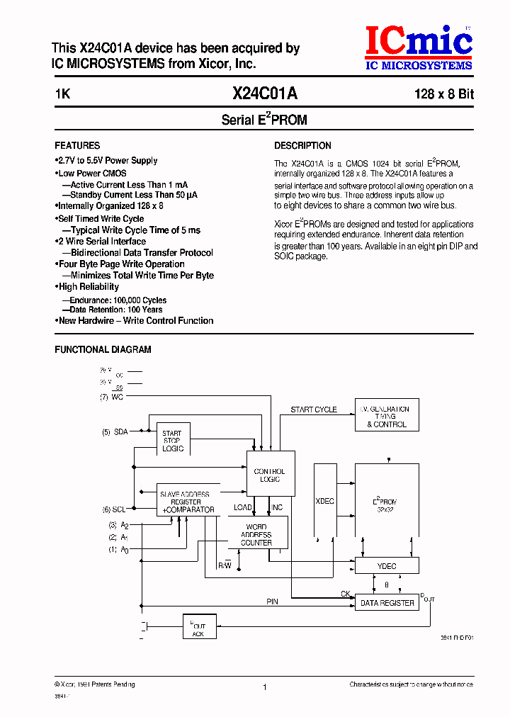 X24C01AS8IG-35_4130001.PDF Datasheet