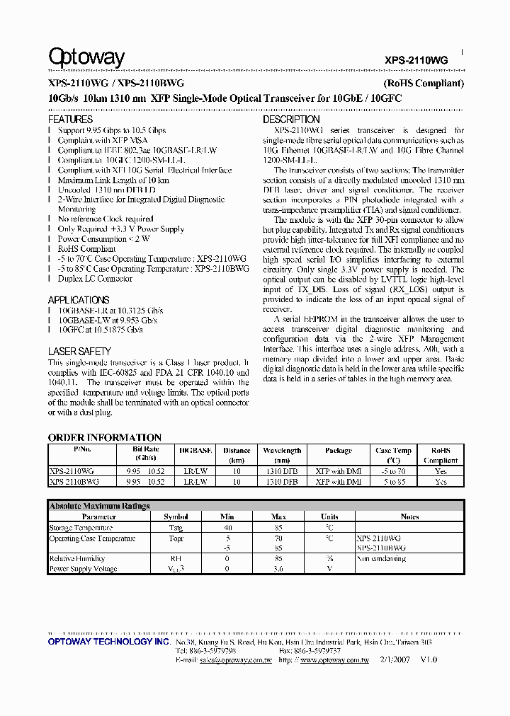 XPS-2110BWG_4107491.PDF Datasheet
