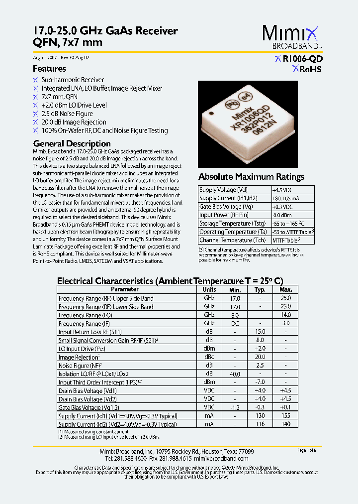 XR1006-QD0708_4142825.PDF Datasheet