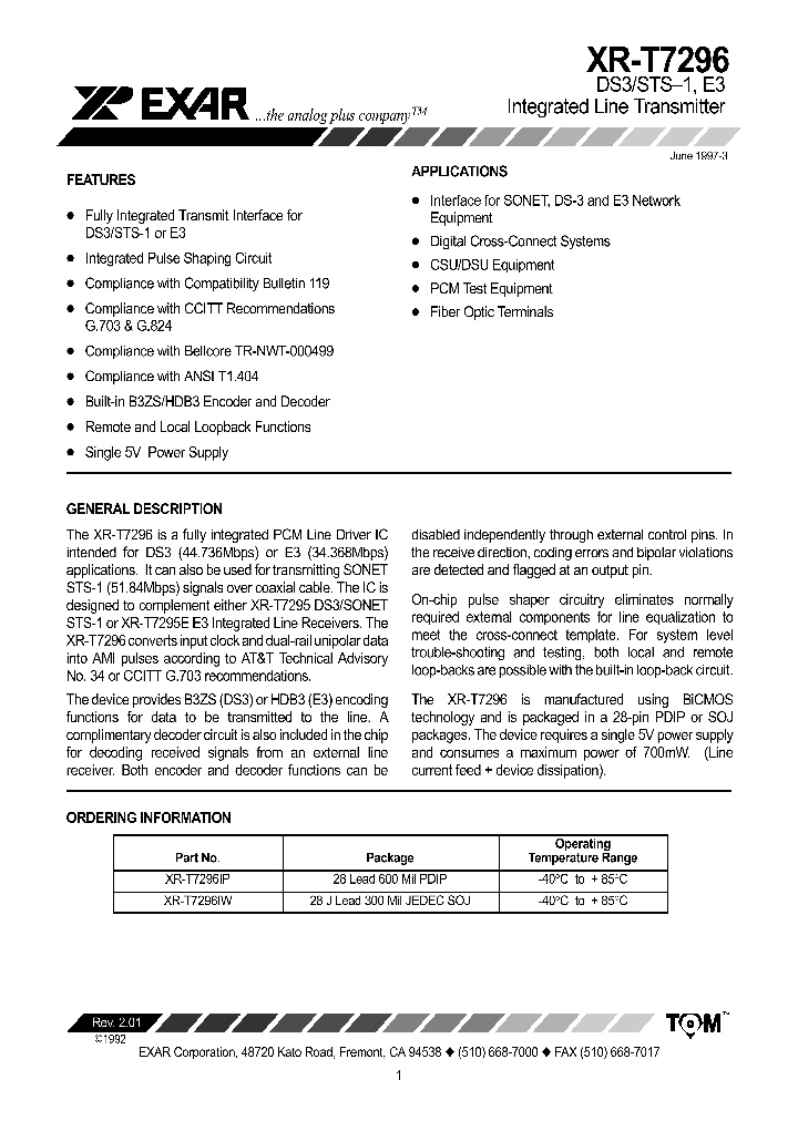 XR-T7296IP_4119785.PDF Datasheet