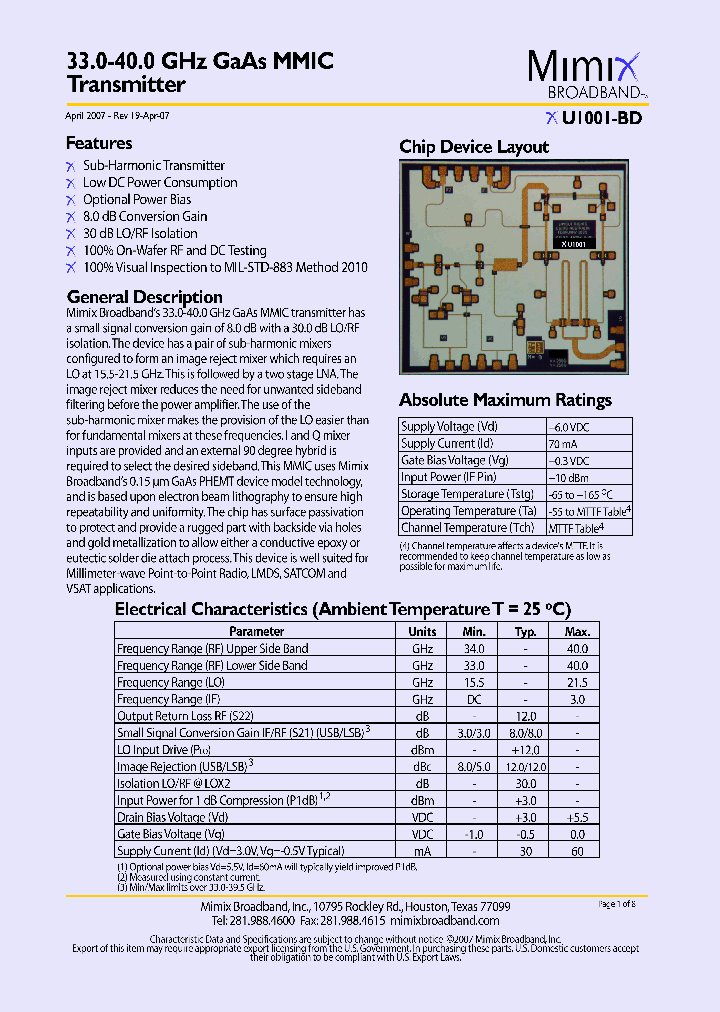 XU1001-BD-EV1_4142815.PDF Datasheet