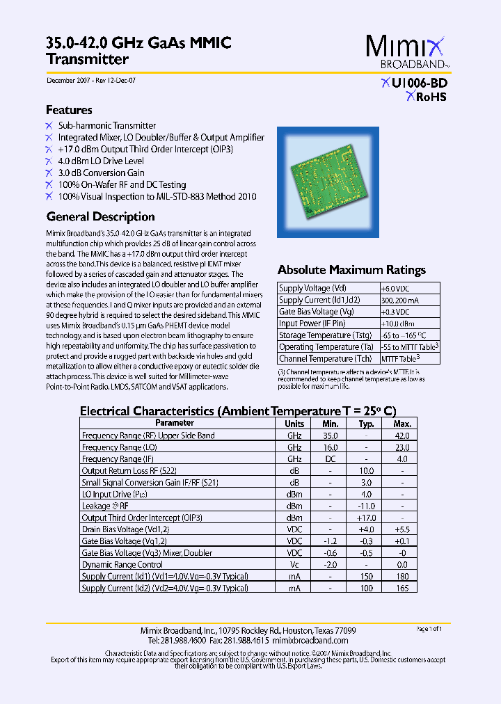 XU1006-BD_4143438.PDF Datasheet
