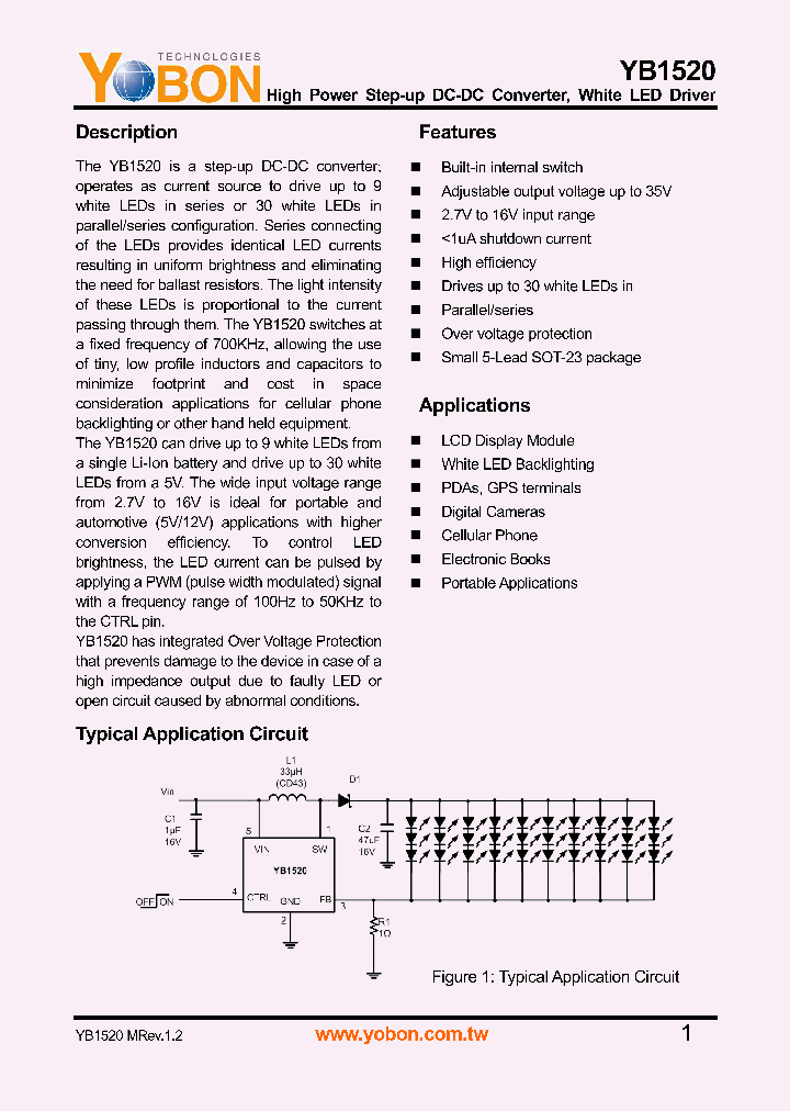 YB1520ST25_4127455.PDF Datasheet
