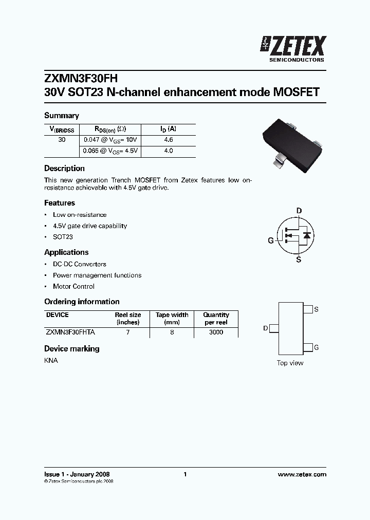 ZXMN3F30FHTA_4130515.PDF Datasheet