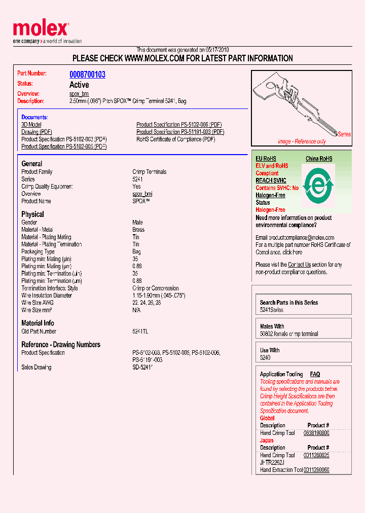 0008700103_4876973.PDF Datasheet