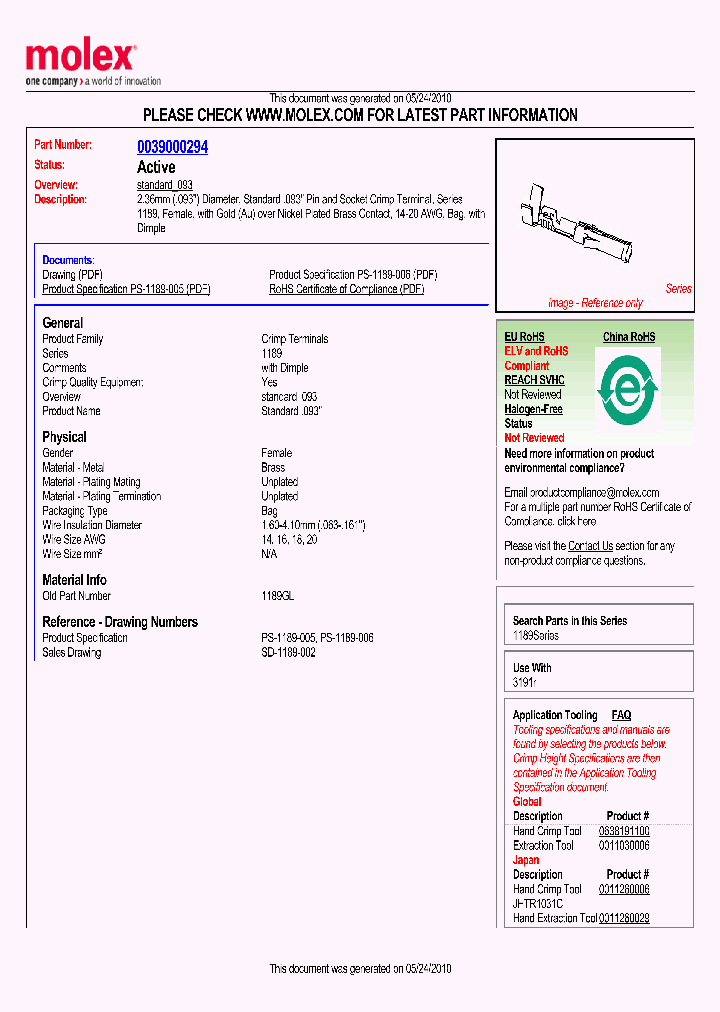 0039000294_4840634.PDF Datasheet