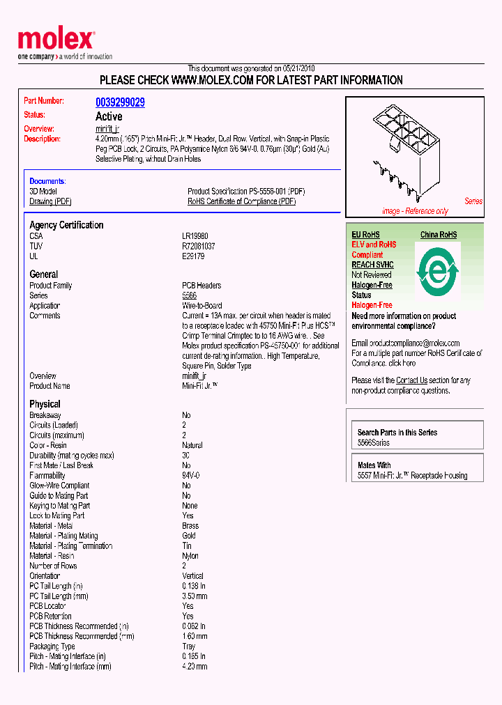 0039299029_4879382.PDF Datasheet