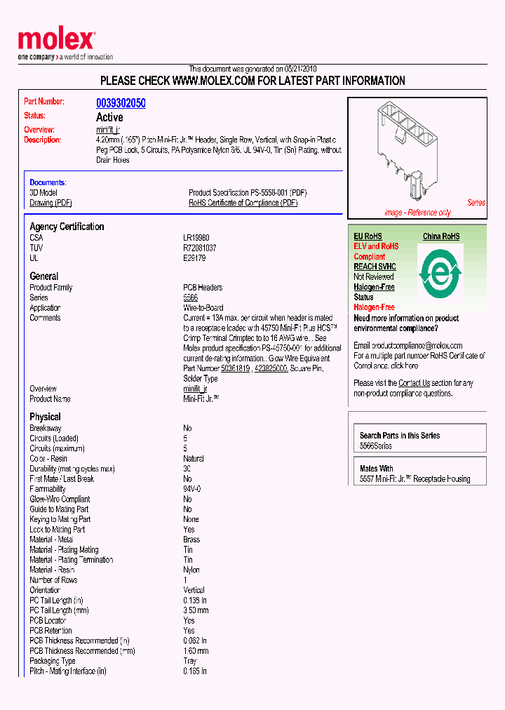 0039302050_4898795.PDF Datasheet