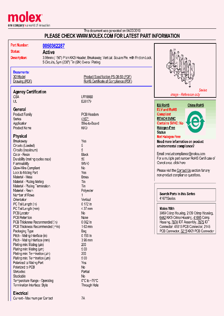 0050362287_4846037.PDF Datasheet