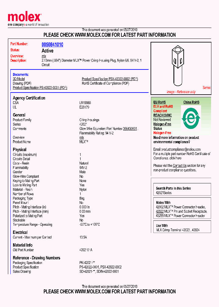 0050841010_4867990.PDF Datasheet