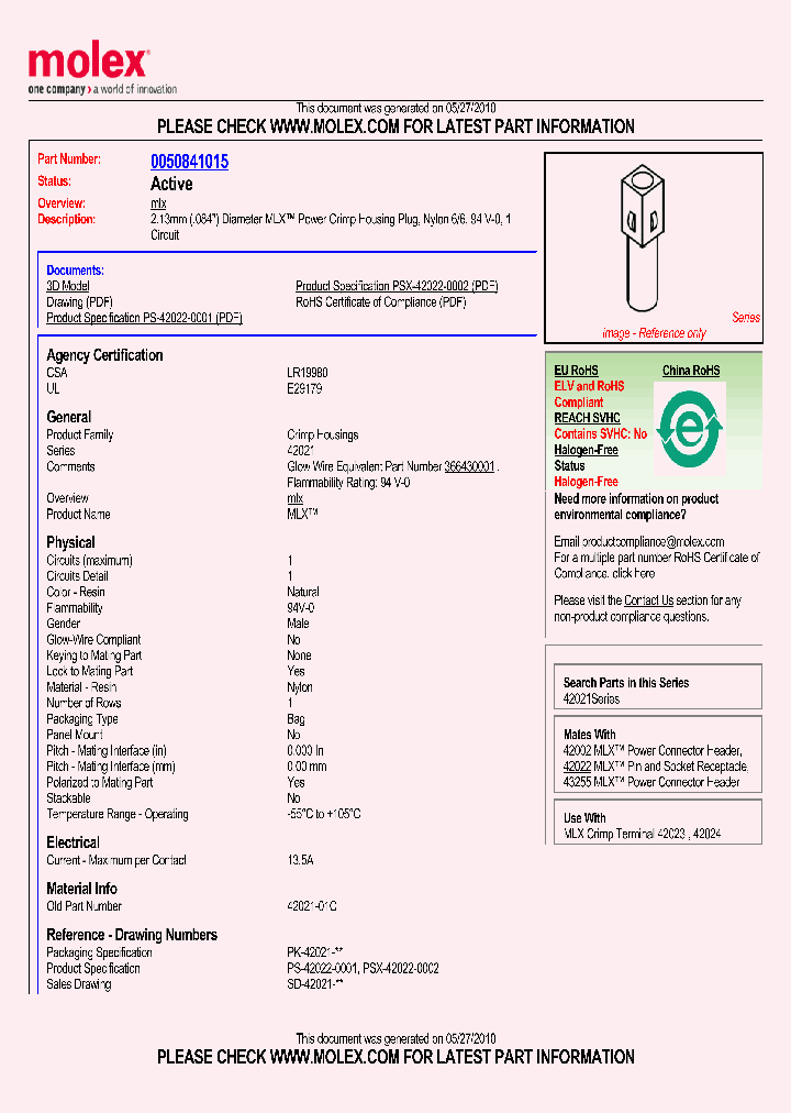 0050841015_4867991.PDF Datasheet