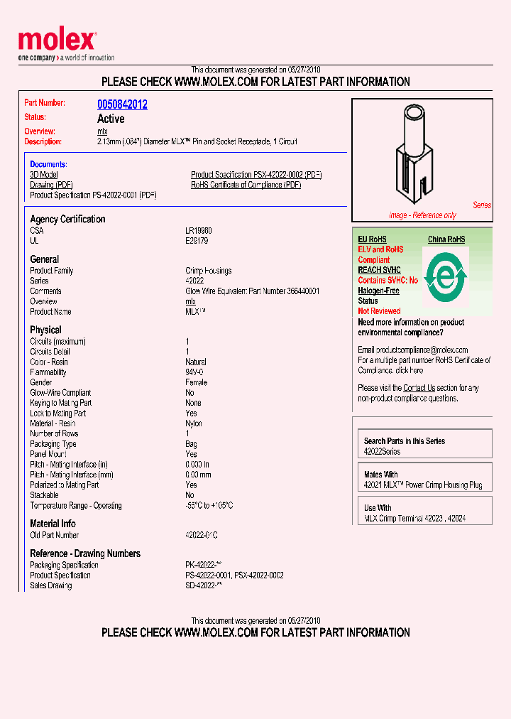 0050842012_4795682.PDF Datasheet