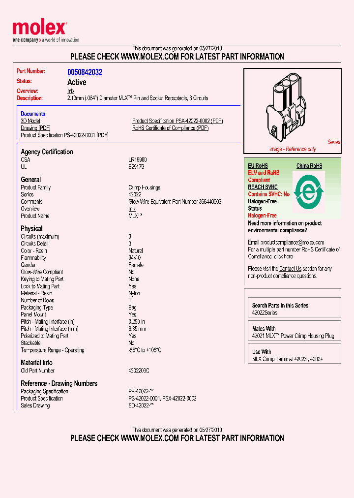 0050842032_4795686.PDF Datasheet