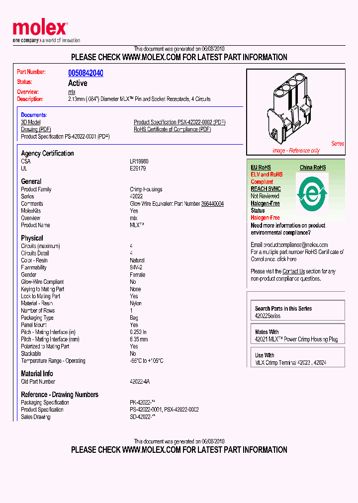0050842040_4795687.PDF Datasheet