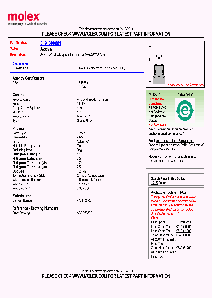 0191390001_4917751.PDF Datasheet