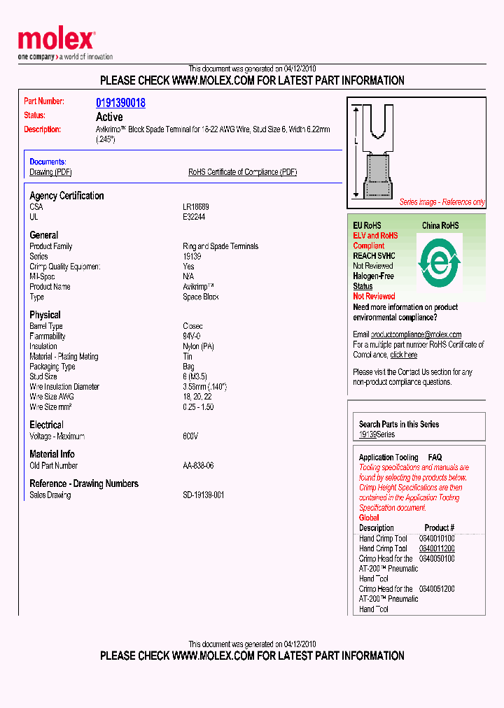 0191390018_4917761.PDF Datasheet