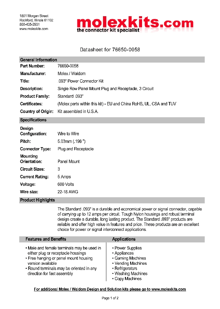 03-09-1031_4709940.PDF Datasheet