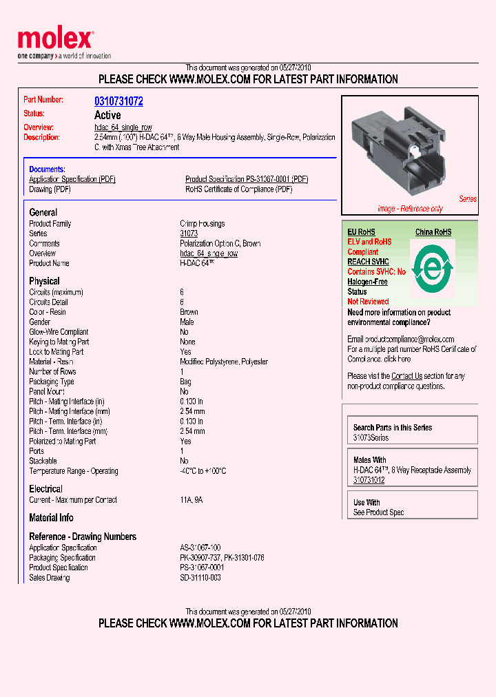 0310731072_4806016.PDF Datasheet