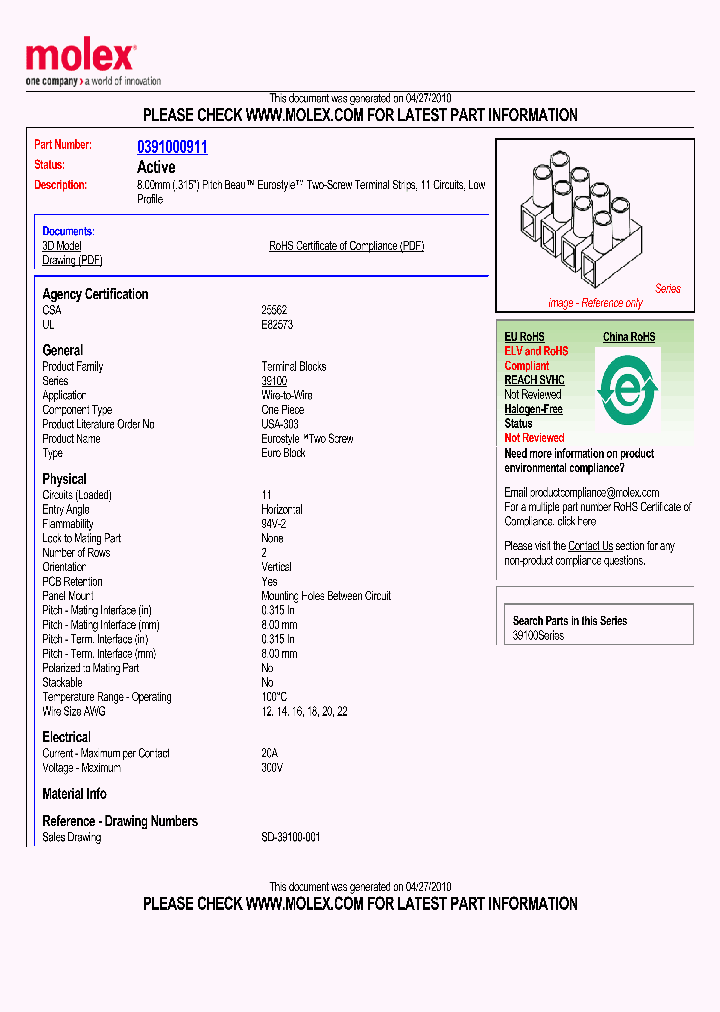 0391000911_4841643.PDF Datasheet