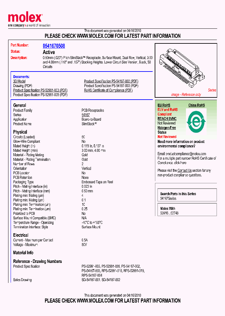 0541670508_4852205.PDF Datasheet