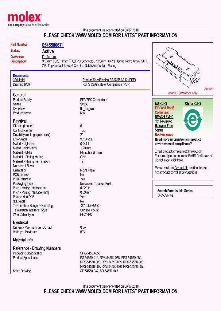 0545500671_4846337.PDF Datasheet