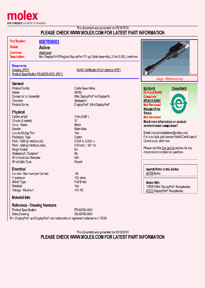 0687850003_4803331.PDF Datasheet