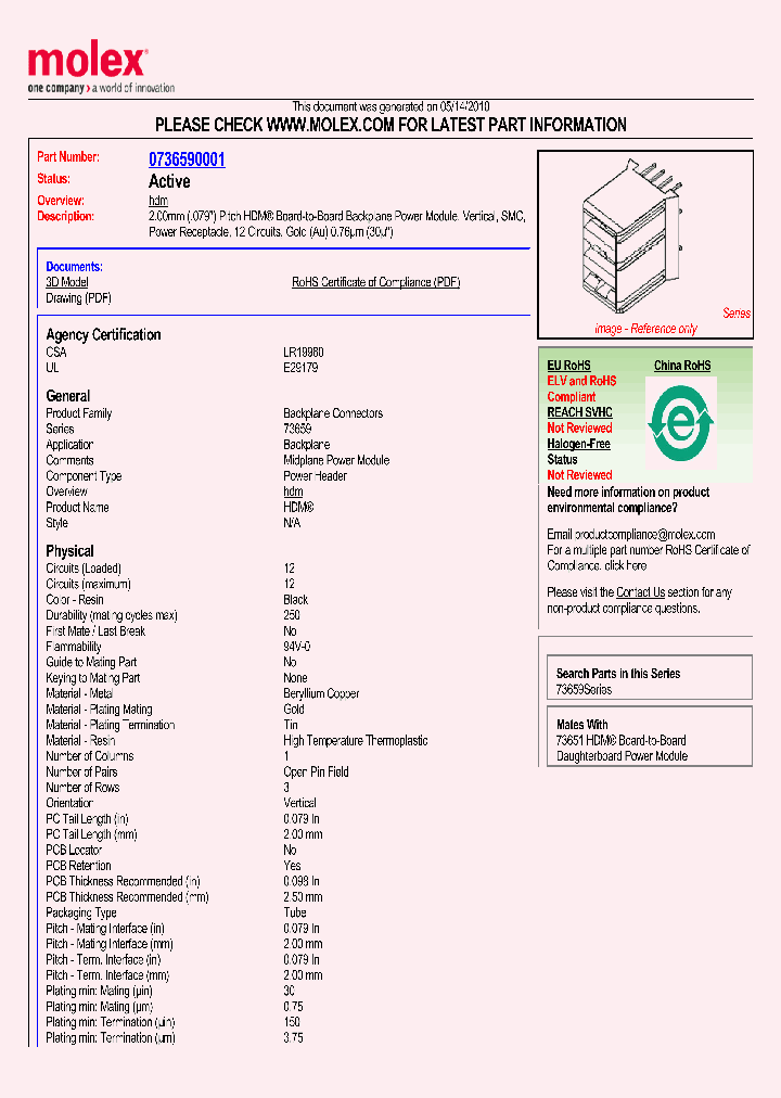 0736590001_4901308.PDF Datasheet