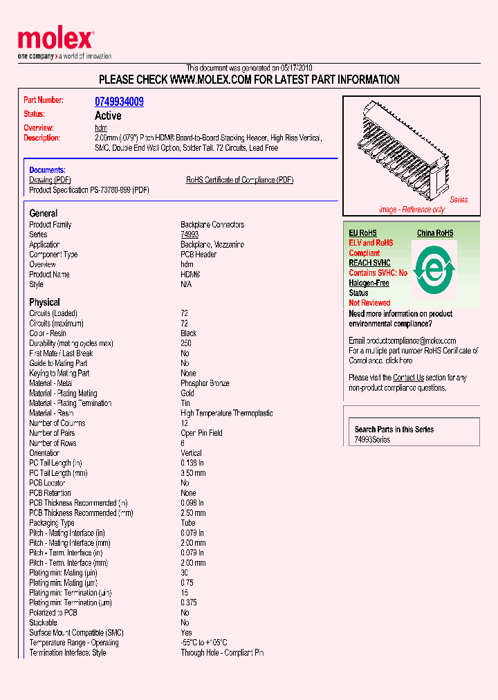 0749934009_4808592.PDF Datasheet