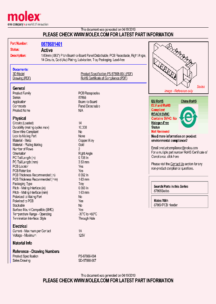 0878681401_4889118.PDF Datasheet