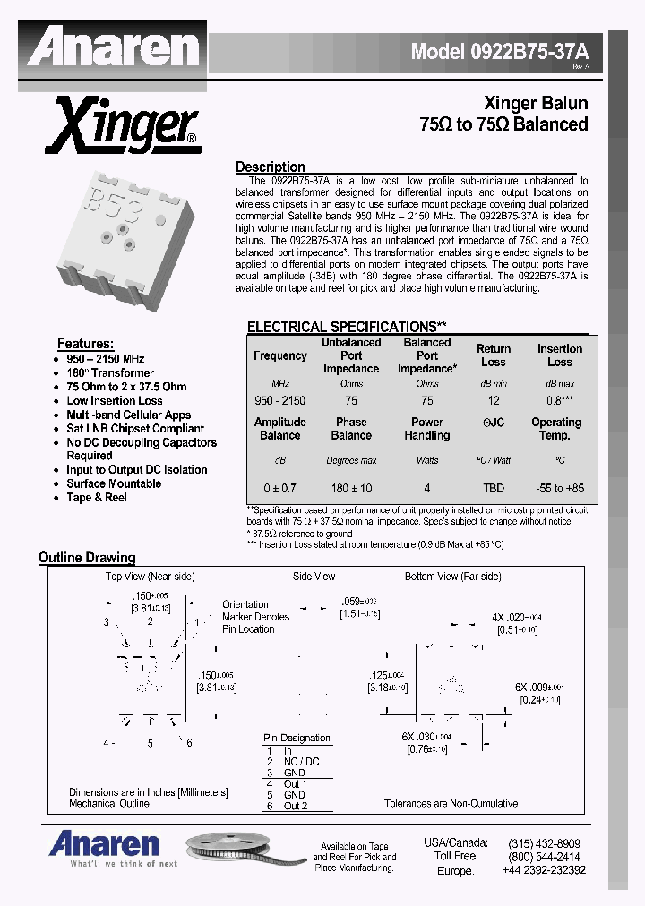 0922B75-37A_4490790.PDF Datasheet