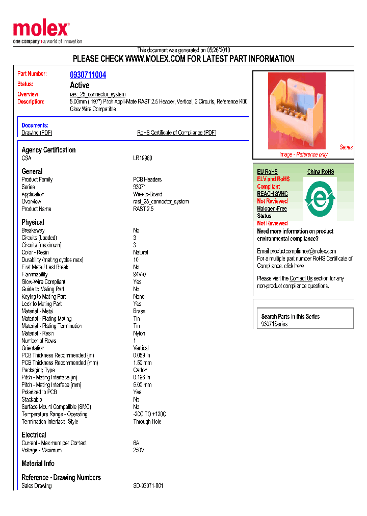 0930711004_4911888.PDF Datasheet