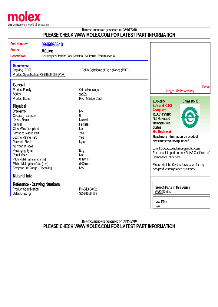 0945095610_4801066.PDF Datasheet