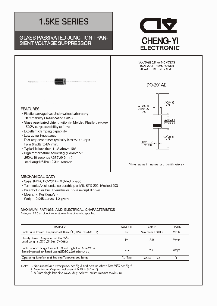 15KE100CA_4608638.PDF Datasheet