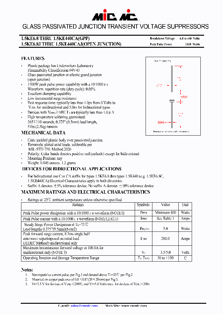 15KE10AJ_4599933.PDF Datasheet