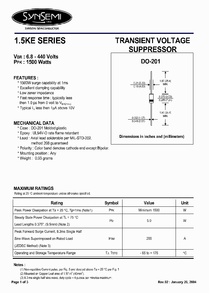 15KE13CA_4490461.PDF Datasheet