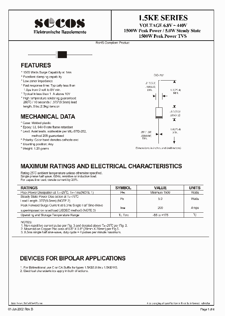 15KE20_4614289.PDF Datasheet