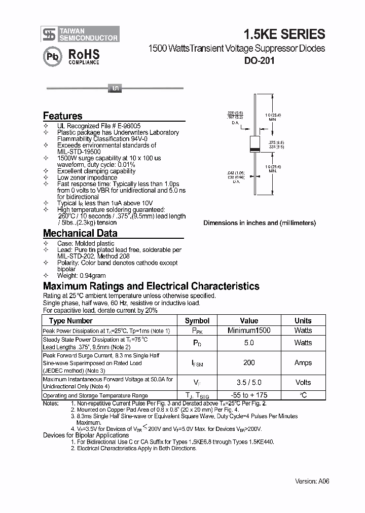 15KE350_4516885.PDF Datasheet