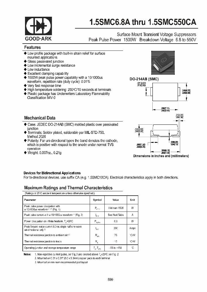 15SMC350A_4507985.PDF Datasheet