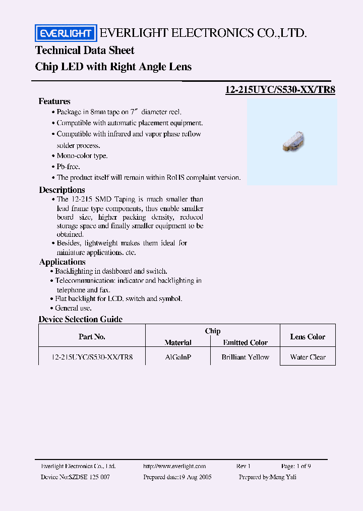 12-215UYC_4213145.PDF Datasheet