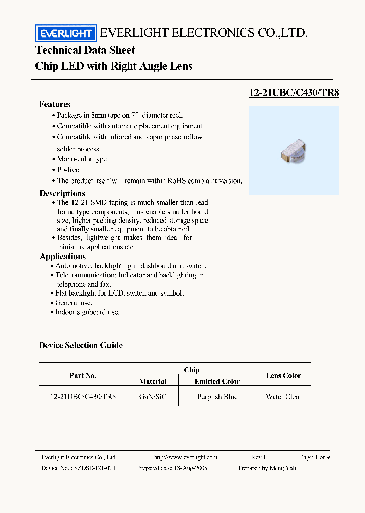 12-21UBC-C430-TR8_4433068.PDF Datasheet