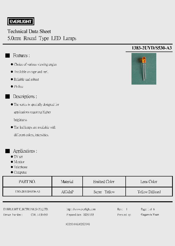 1383-2UYD_4226221.PDF Datasheet