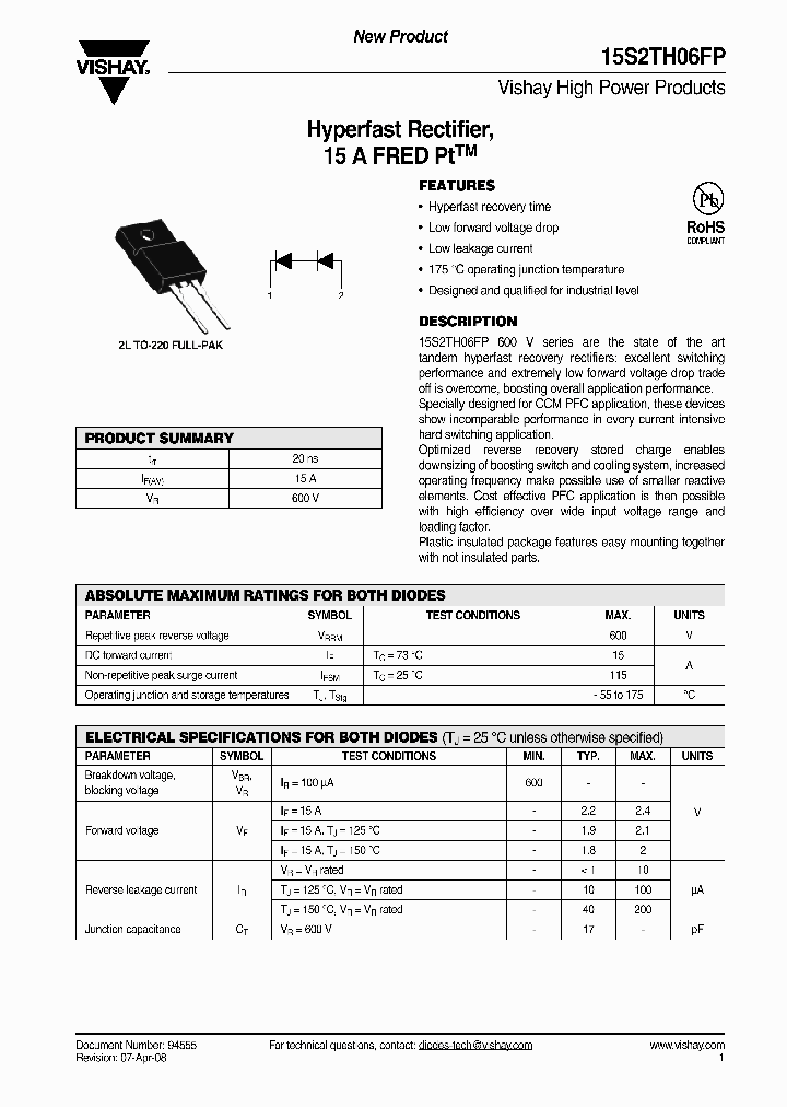 15S2TH06FP_4784620.PDF Datasheet