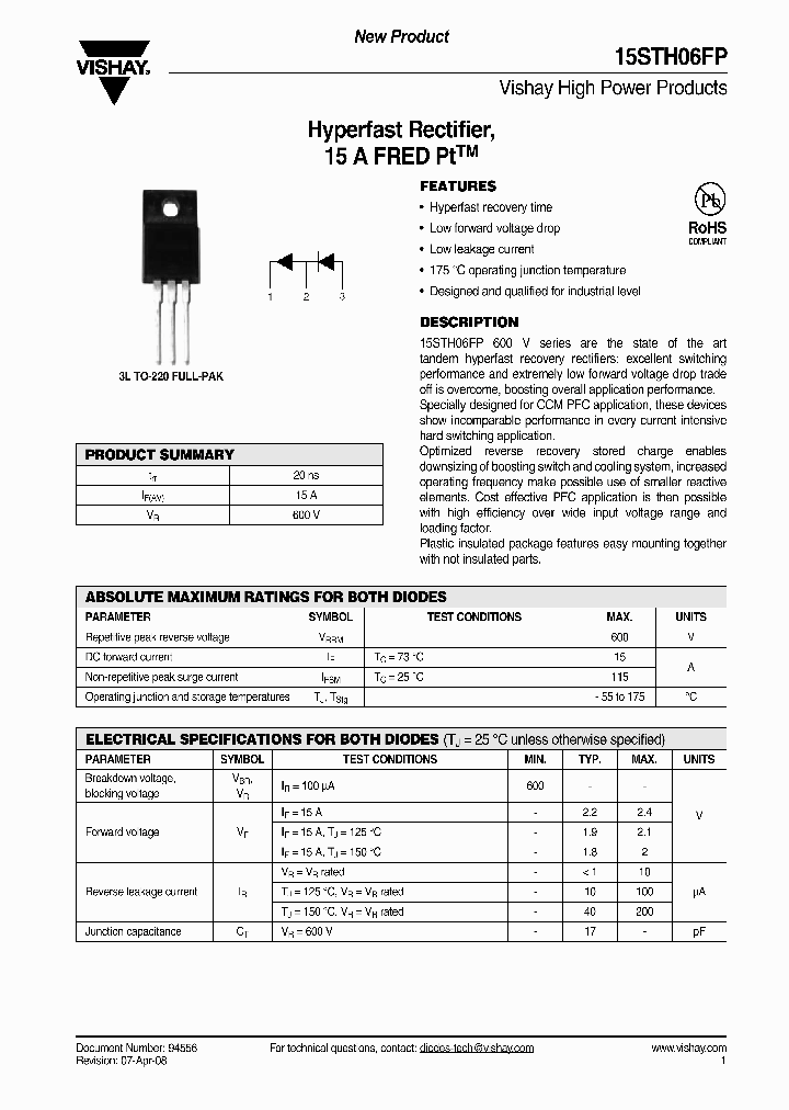 15STH06FP_4305560.PDF Datasheet